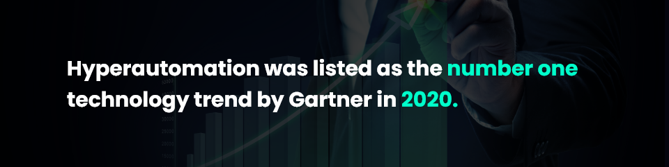 Hyperautomation was listed as the number one technology trend by Gartner in 2020. 