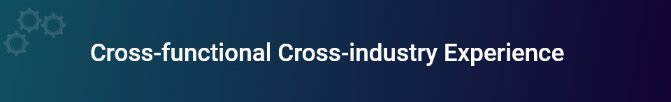 Cross–functional and cross-industry